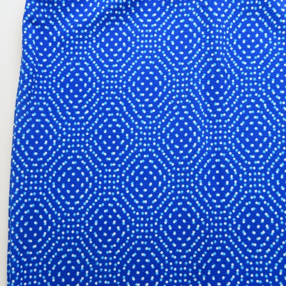 NWT- LULAROE Cassie Blue with dots Skirt - Picture 2 of 2